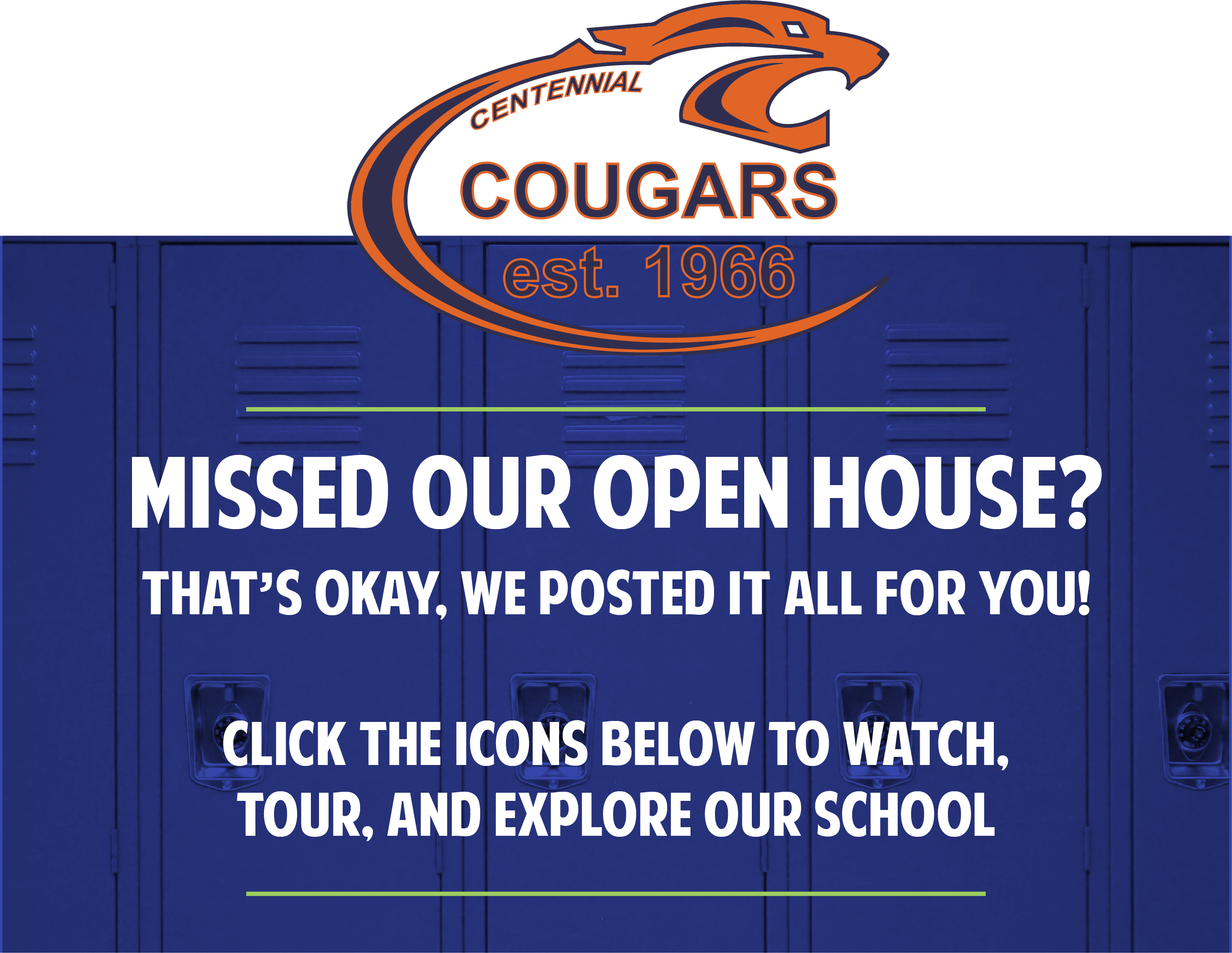 Missed our open house?  Thats okay, click below to explore our school