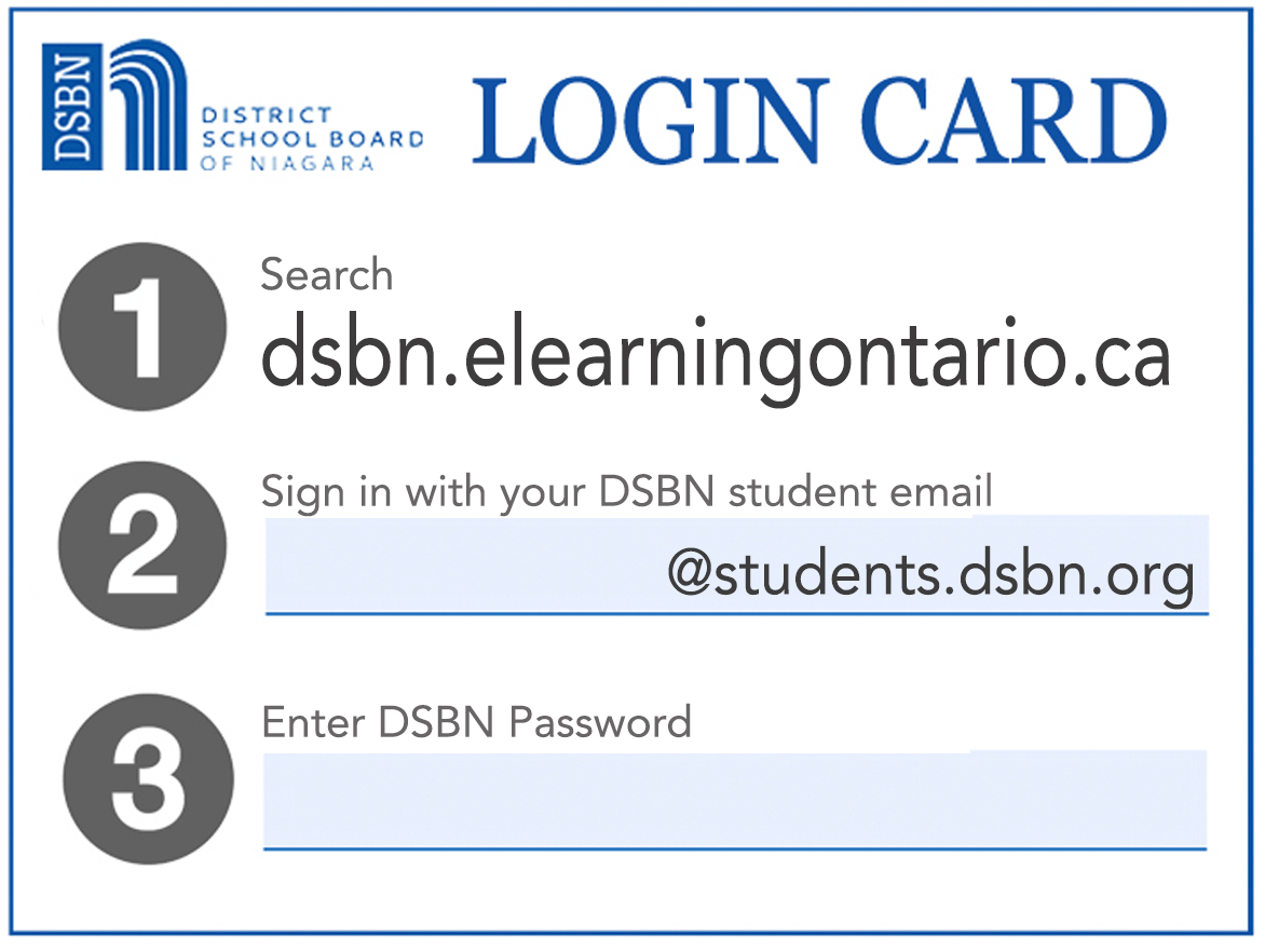 DSBN Log In Cards (D2L) copy