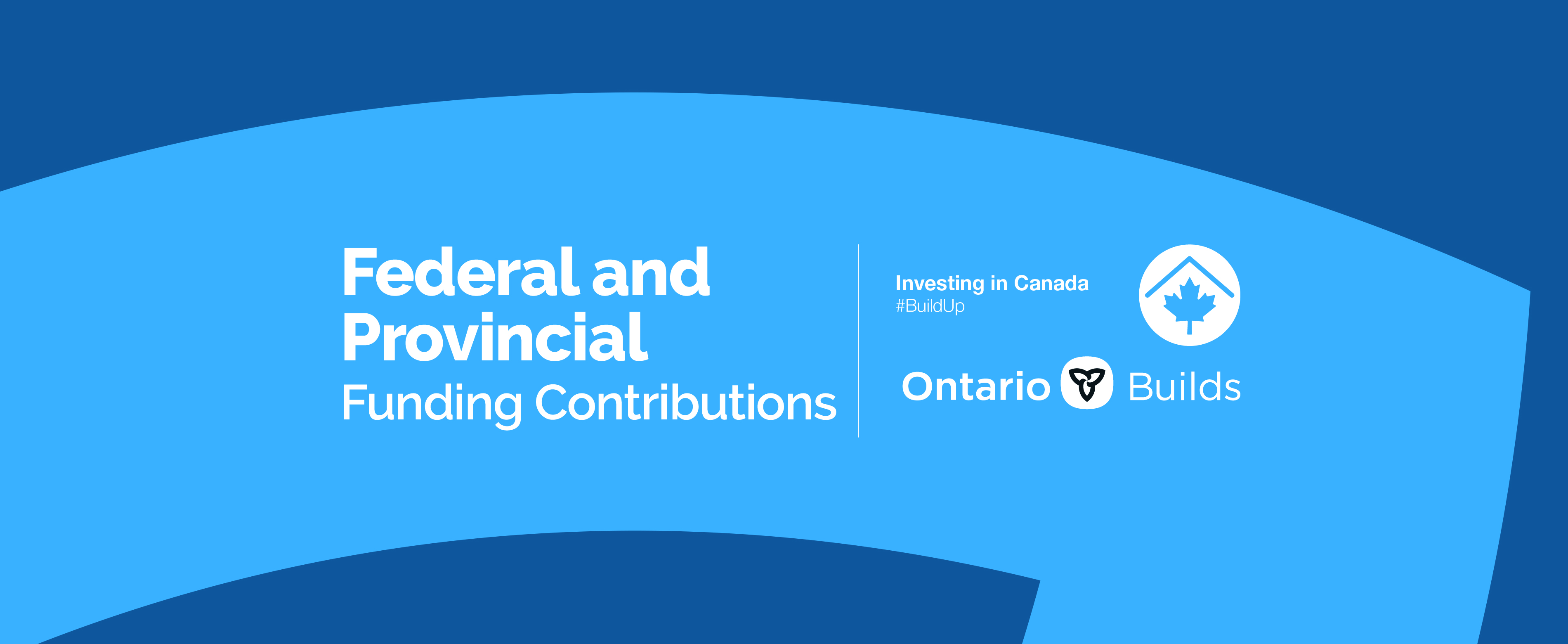 Federal and Provincial Funding Contributions: Investing in Canada, Ontario Builds