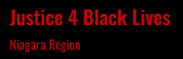 Justice 4 Black Lives Niagara Region logo