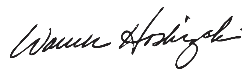 Warren Hoshizaki Signature